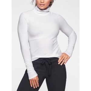 Athleta Essence Ribbed Turtleneck Top